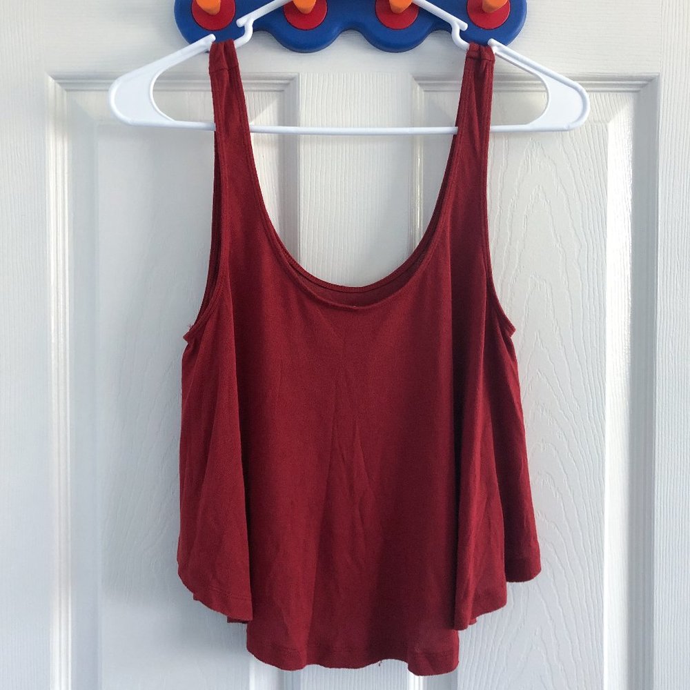 American Eagle Flowy Red Tank Top - size XS